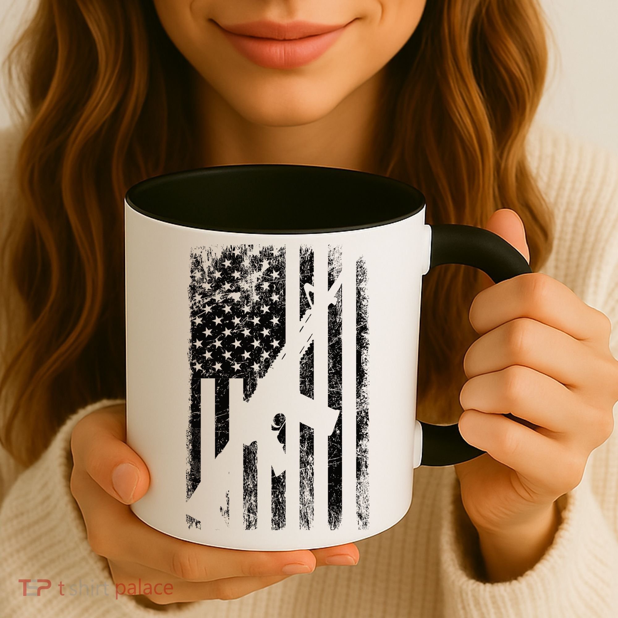 AR15 American Flag Coffee Mug