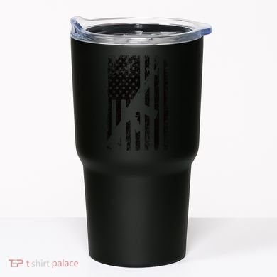 AR15 American Flag Tumbler