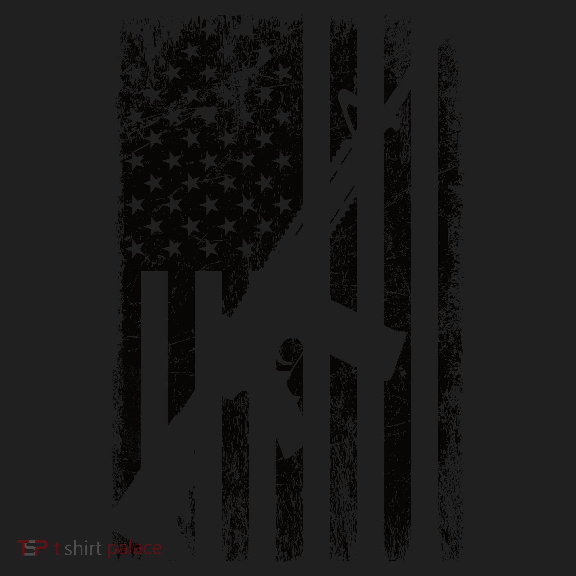 AR15 American Flag Golf Towel