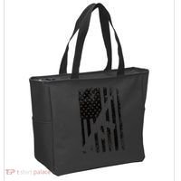 AR15 American Flag Tote Bag thumb 2