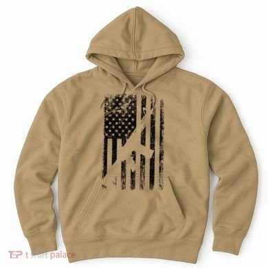 AR15 American Flag Hoodie