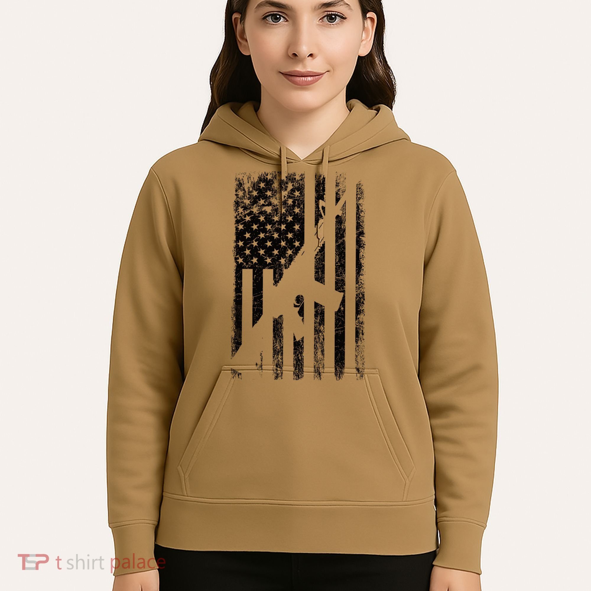 AR15 American Flag Hoodie
