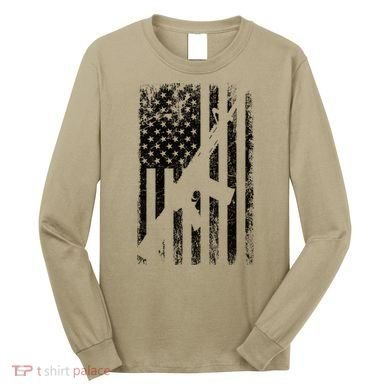 AR15 American Flag Long Sleeve Shirt