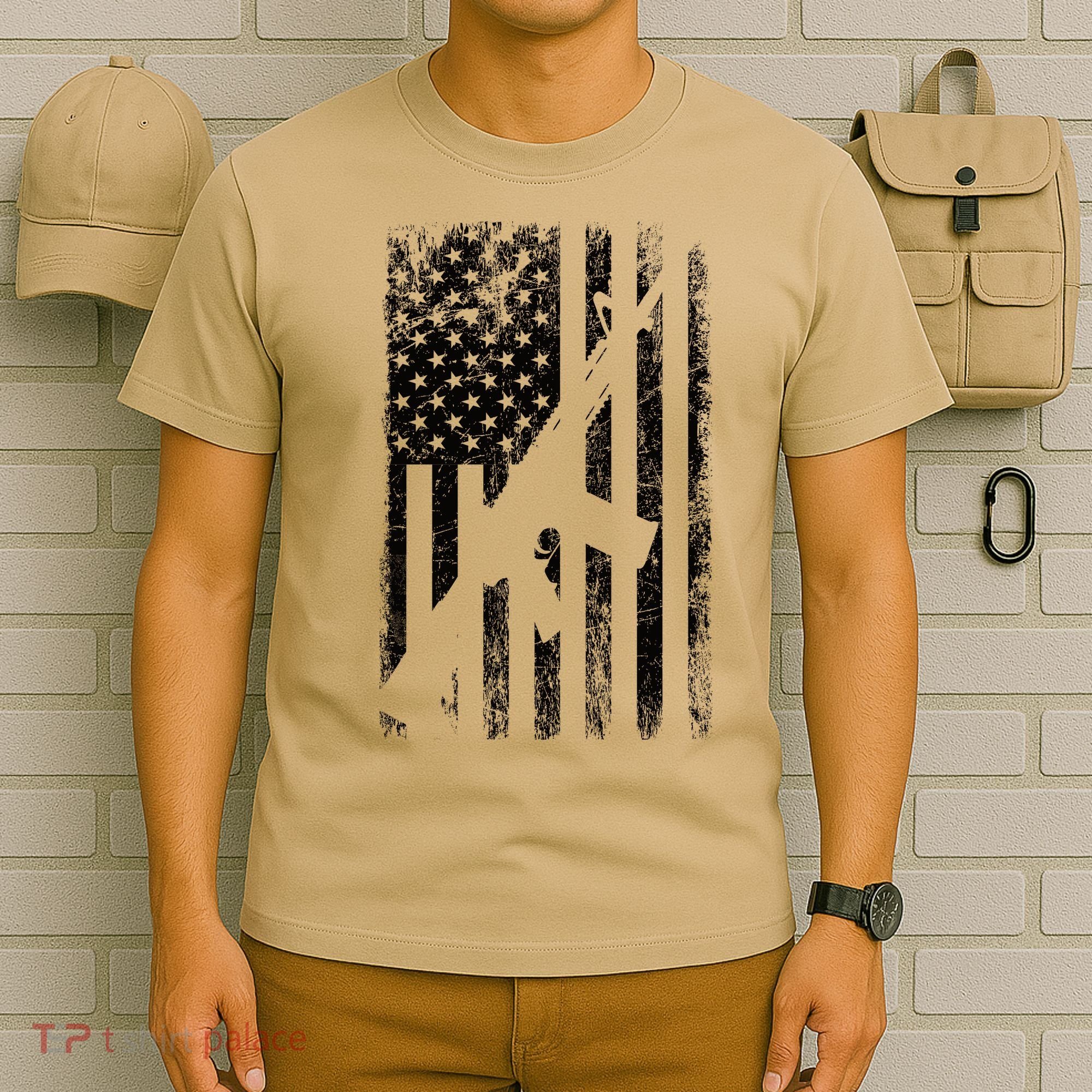 AR15 American Flag T-Shirt