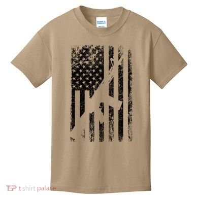 AR15 American Flag Kids T-Shirt
