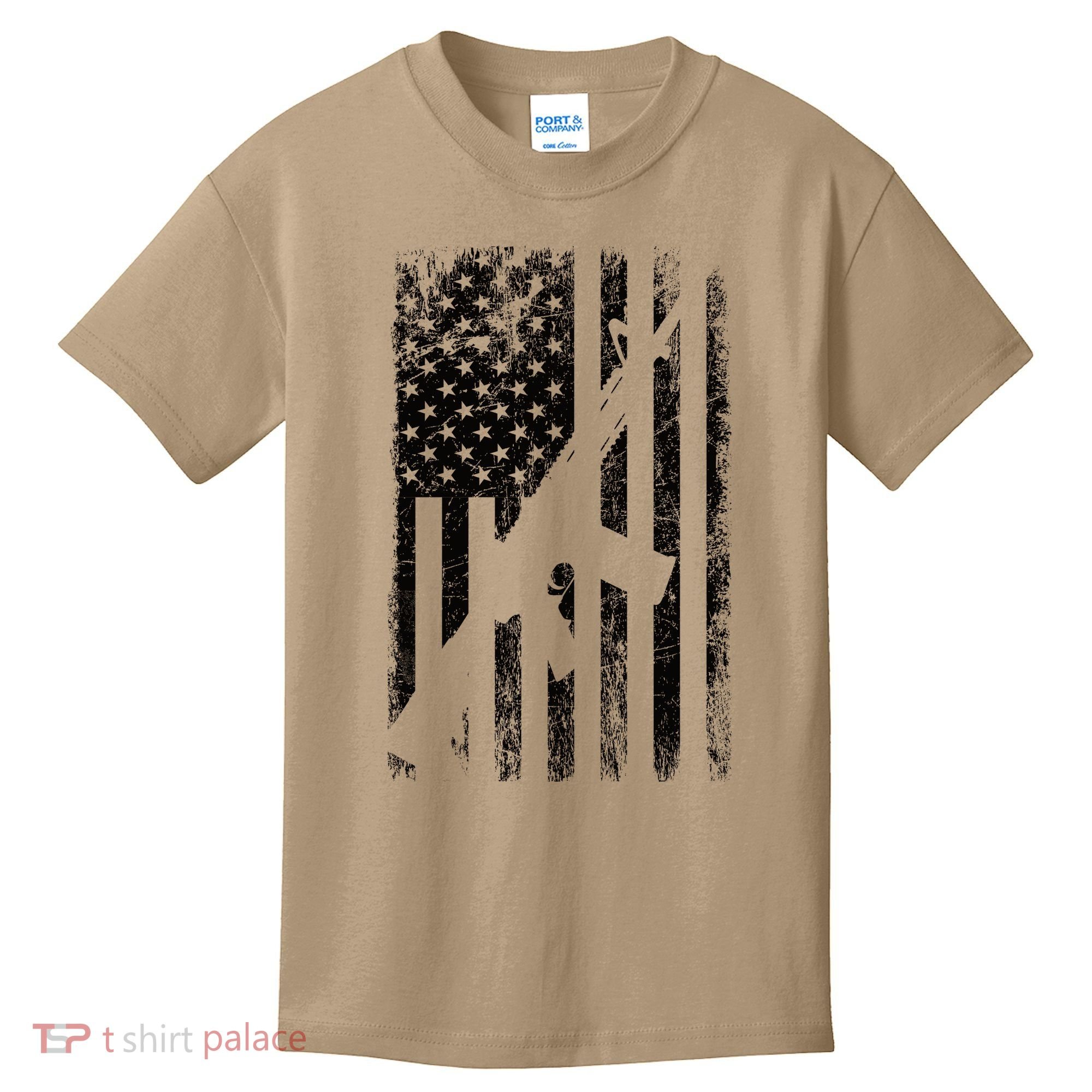 AR15 American Flag Kids T-Shirt