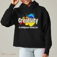 Artist Art For Women Creative Drawing Teacher Creativity Ladies Heavyweight Boxy Pullover Hoodie thumb 0