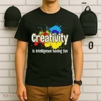 Artist Art For Women Creative Drawing Teacher Creativity T-Shirt thumb 6