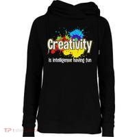 Artist Art For Women Creative Drawing Teacher Creativity Womens Funnel Neck Pullover Hood thumb 0