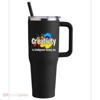 Artist Art For Women Creative Drawing Teacher Creativity 40oz Vacuum Insulated Stainless Steel Travel Tumbler thumb 0