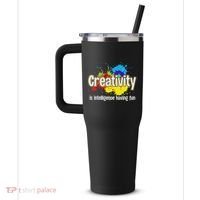 Artist Art For Women Creative Drawing Teacher Creativity 40oz Vacuum Insulated Stainless Steel Travel Tumbler thumb 2