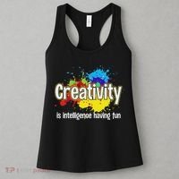 Artist Art For Women Creative Drawing Teacher Creativity Women's Tank Top thumb 3