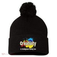 Artist Art For Women Creative Drawing Teacher Creativity Pom Pom 12in Knit Beanie thumb 0