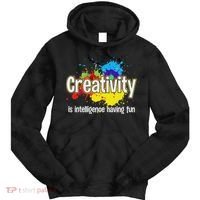 Artist Art For Women Creative Drawing Teacher Creativity Tie Dye Hoodie thumb 0