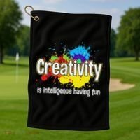 Artist Art For Women Creative Drawing Teacher Creativity Golf Towel thumb 1