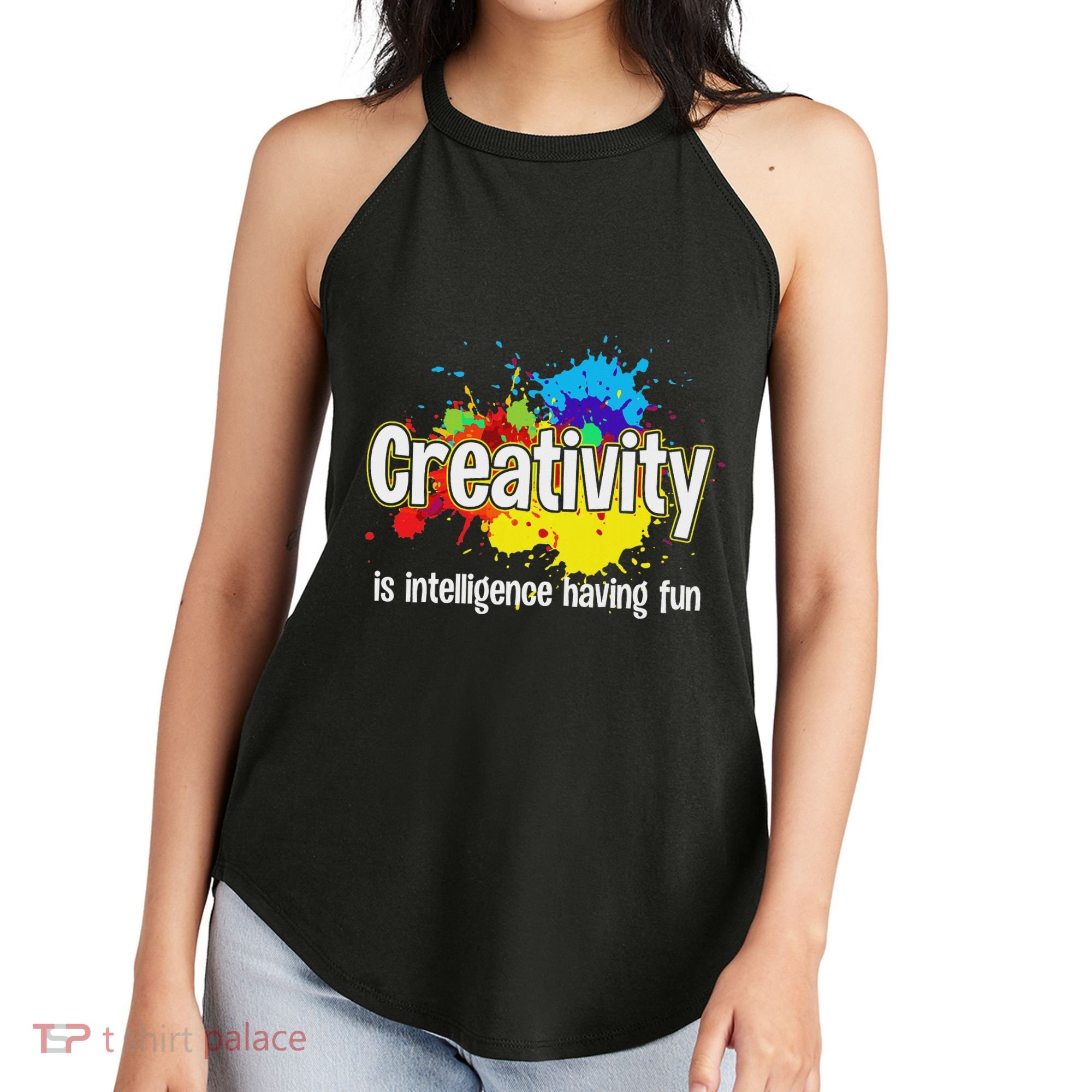 Artist Art For Women Creative Drawing Teacher Creativity Women's Perfect Tri Rocker Tank