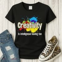 Artist Art For Women Creative Drawing Teacher Creativity Women's T-Shirt thumb 3