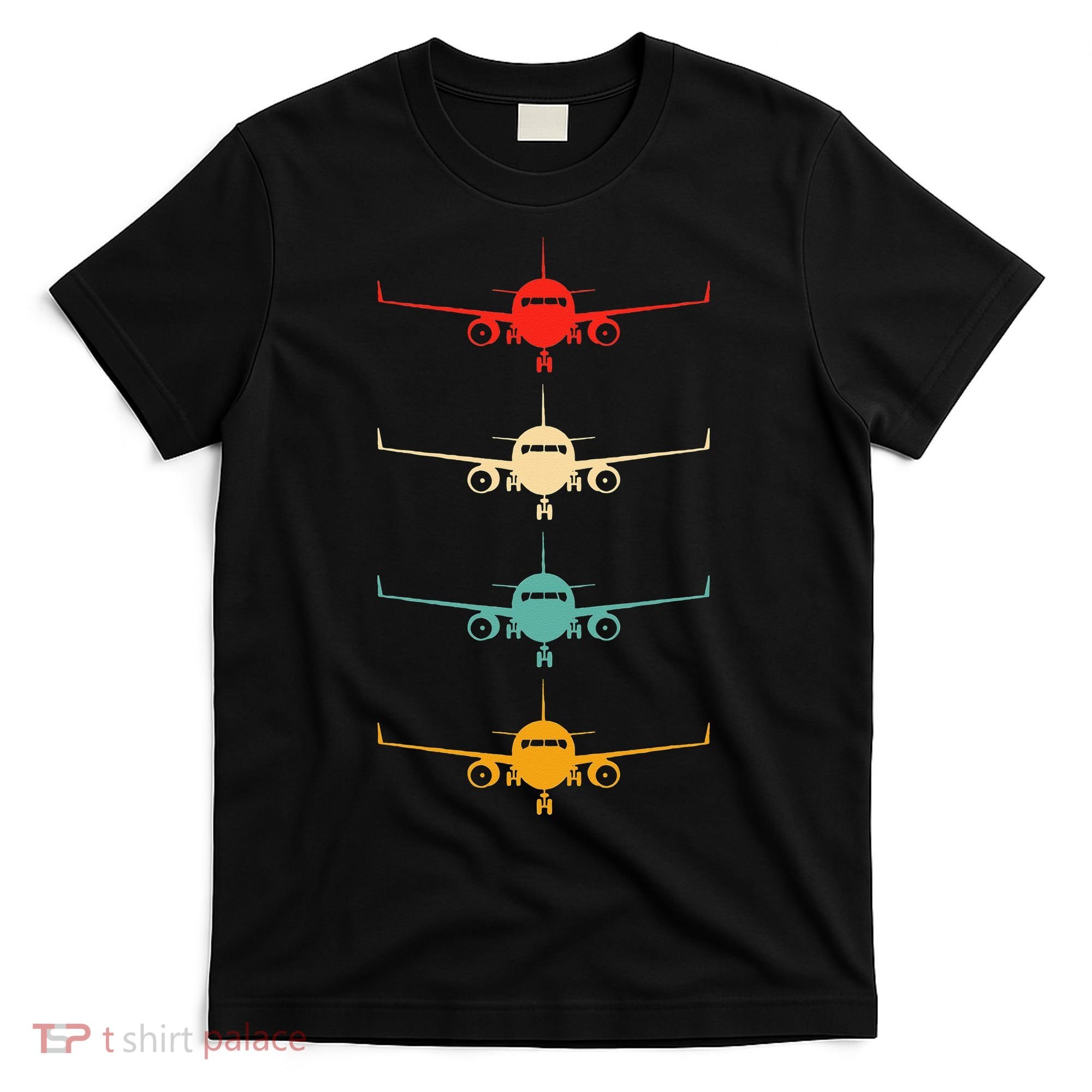 Aviation Airplane Flying Airline Funny Vintage Pilot T-Shirt