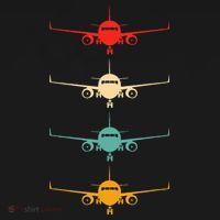 Aviation Airplane Flying Airline Funny Vintage Pilot T-Shirt thumb 7