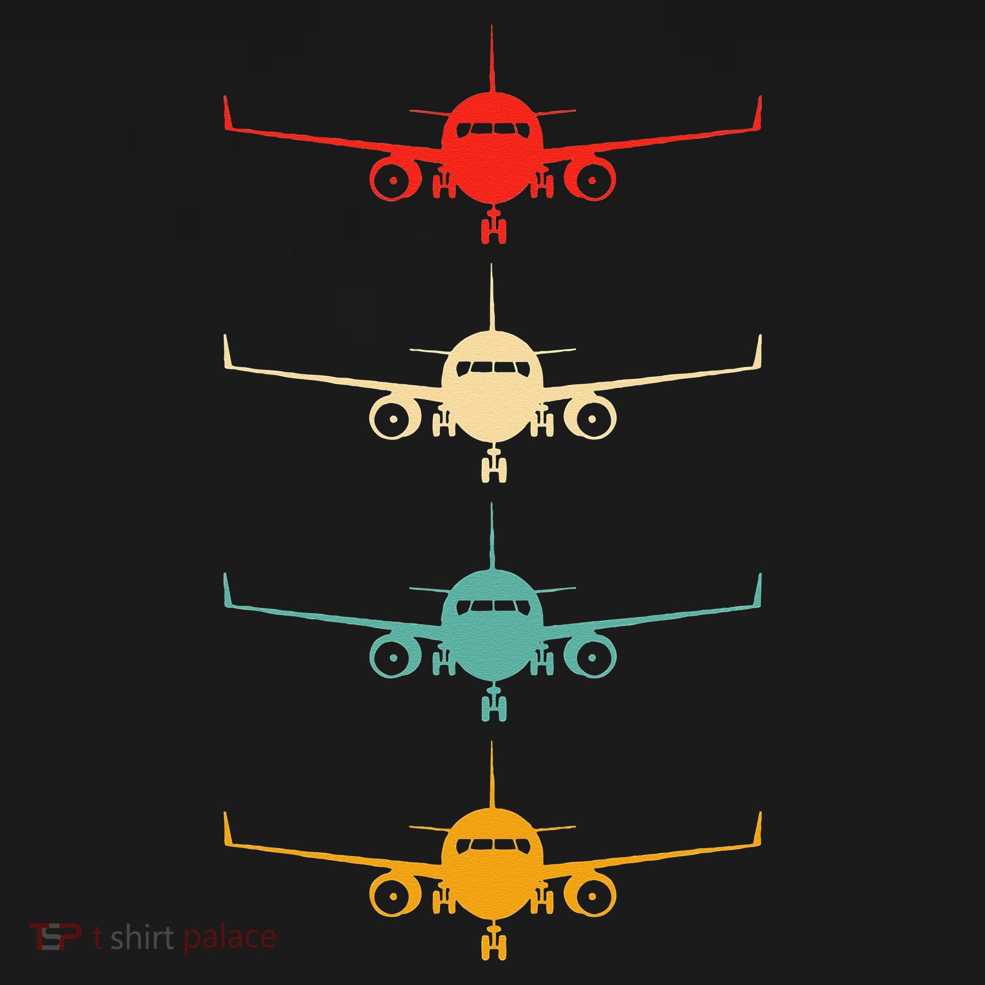 Aviation Airplane Flying Airline Funny Vintage Pilot T-Shirt