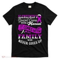 Alzheimers Awareness Family Support Alzheimer Warrior T-Shirt thumb 0