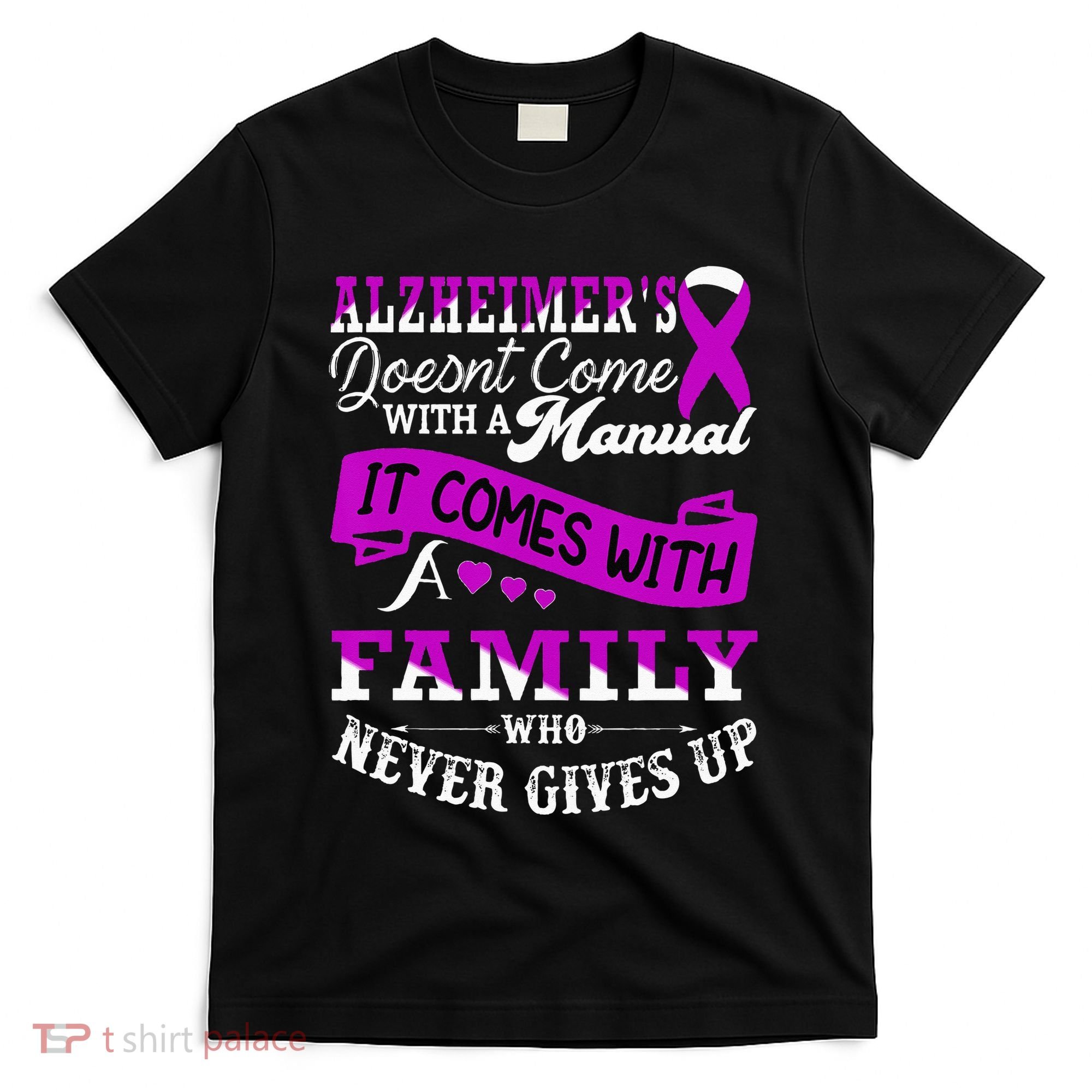Alzheimers Awareness Family Support Alzheimer Warrior T-Shirt