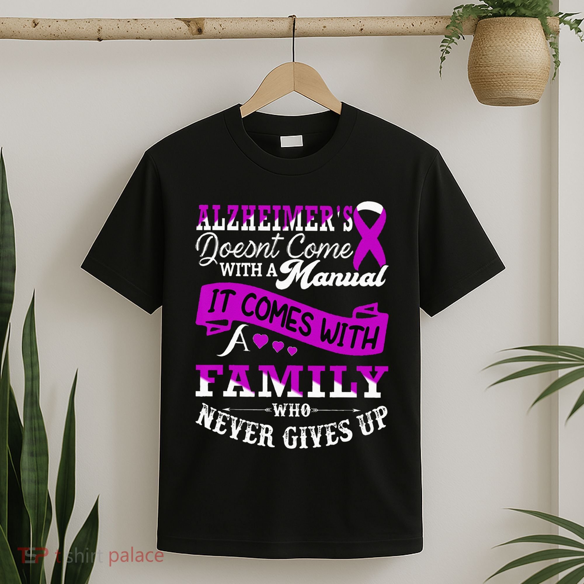 Alzheimers Awareness Family Support Alzheimer Warrior T-Shirt