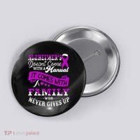 Alzheimers Awareness Family Support Alzheimer Warrior Button thumb 0