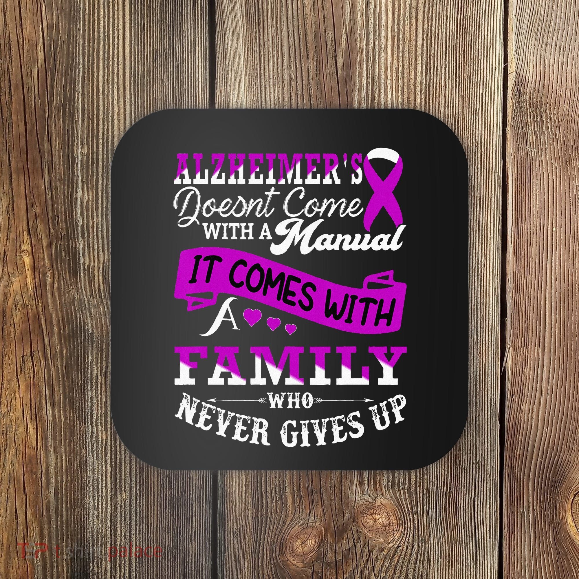 Alzheimers Awareness Family Support Alzheimer Warrior Coaster