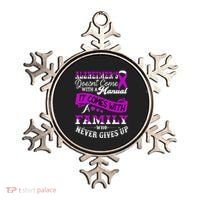 Alzheimers Awareness Family Support Alzheimer Warrior Ornament thumb 0