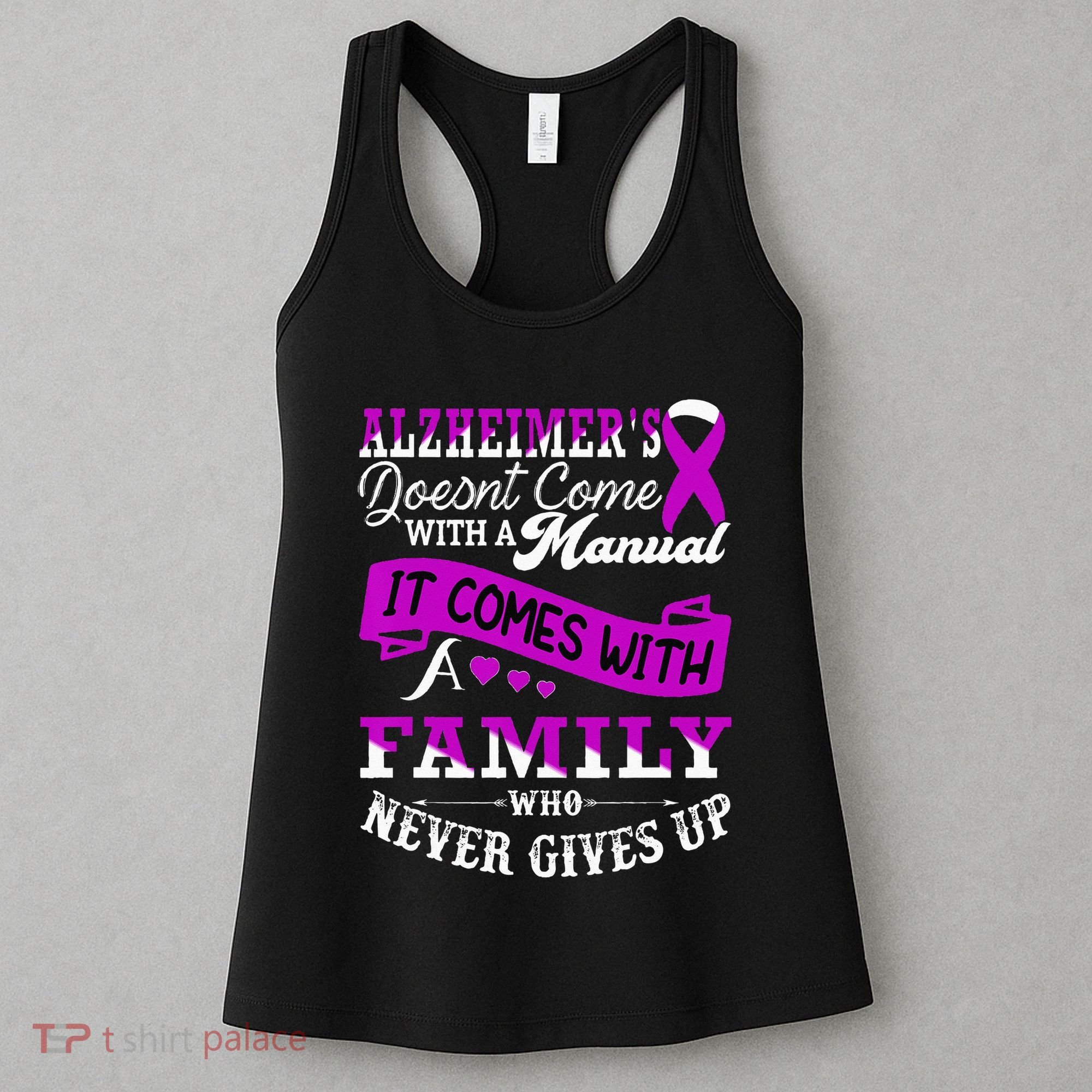 Alzheimers Awareness Family Support Alzheimer Warrior Women's Tank Top
