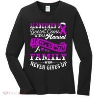 Alzheimers Awareness Family Support Alzheimer Warrior Women's Long Sleeve Shirt thumb 0
