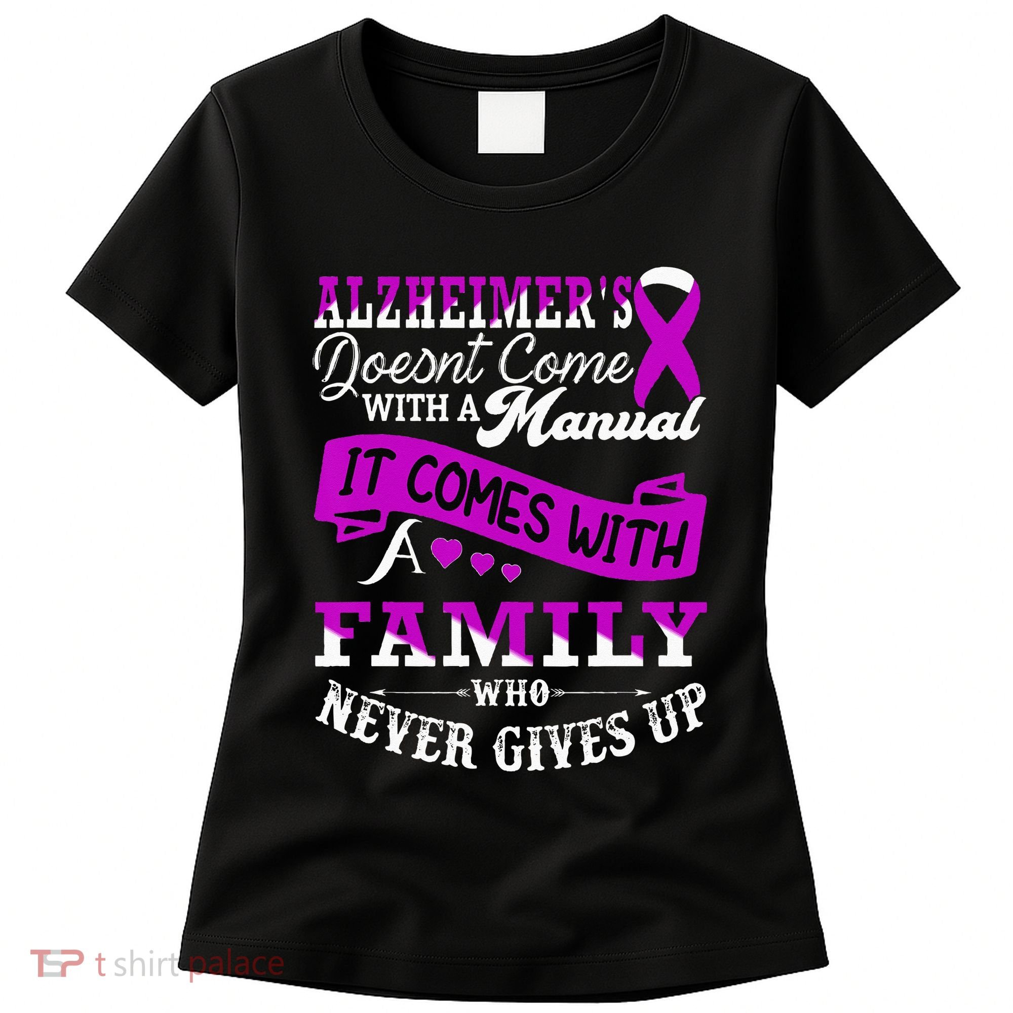 Alzheimers Awareness Family Support Alzheimer Warrior Women's T-Shirt