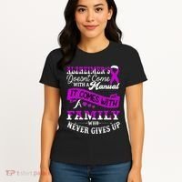 Alzheimers Awareness Family Support Alzheimer Warrior Women's T-Shirt thumb 4