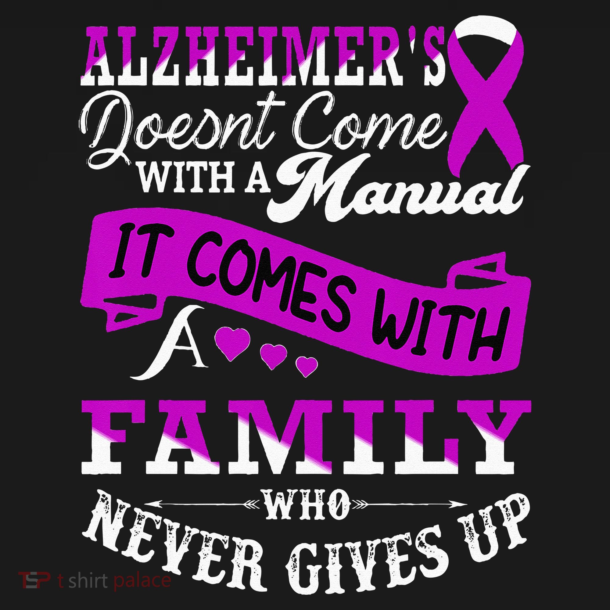 Alzheimers Awareness Family Support Alzheimer Warrior Women's T-Shirt