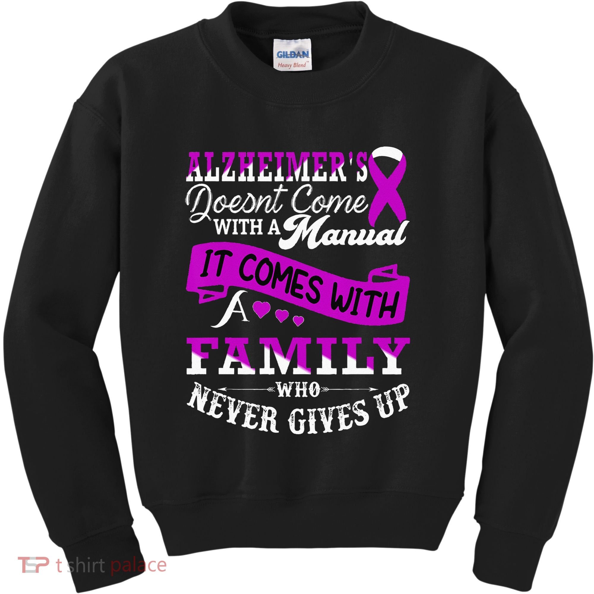 Alzheimers Awareness Family Support Alzheimer Warrior Kids Sweatshirt