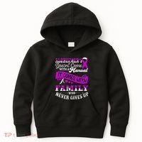 Alzheimers Awareness Family Support Alzheimer Warrior Kids Hoodie thumb 0