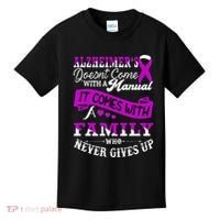 Alzheimers Awareness Family Support Alzheimer Warrior Kids T-Shirt thumb 0