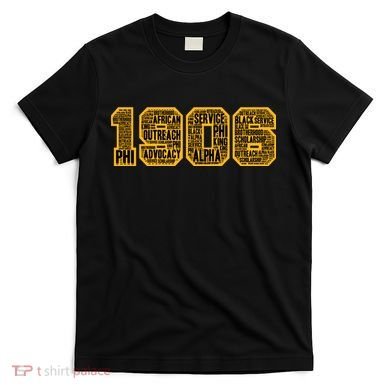 Alpha African Fraternity Hand Sign 1906 Words T-Shirt