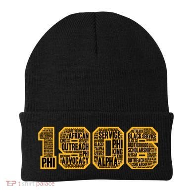 Alpha African Fraternity Hand Sign 1906 Words Beanie