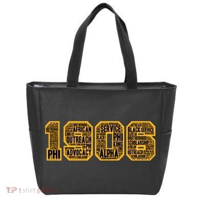 Alpha African Fraternity Hand Sign 1906 Words Tote Bag