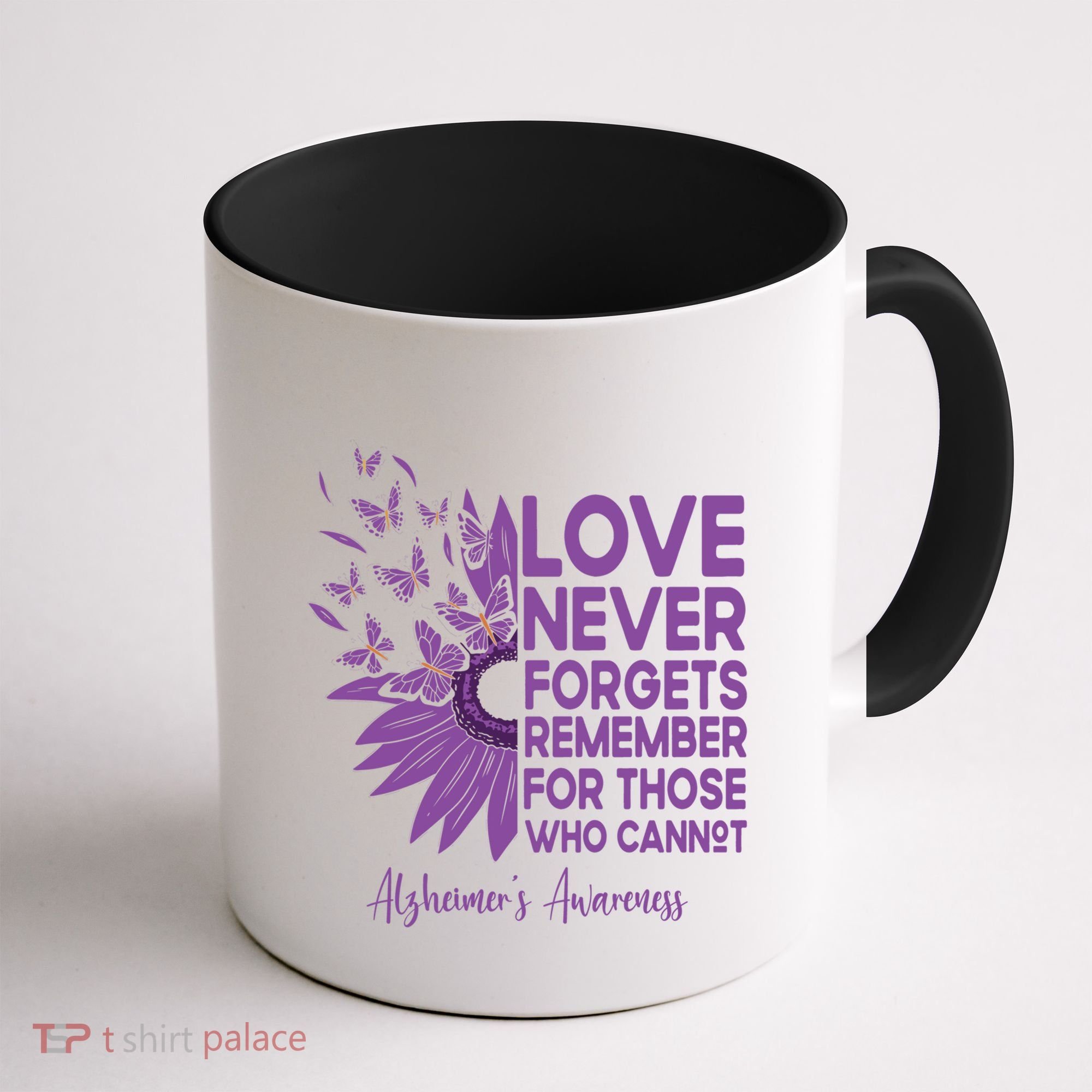 AlzheimerS Awareness Fighters Love Never Forgets Gift Coffee Mug