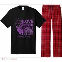 AlzheimerS Awareness Fighters Love Never Forgets Gift Pajama Set thumb 0
