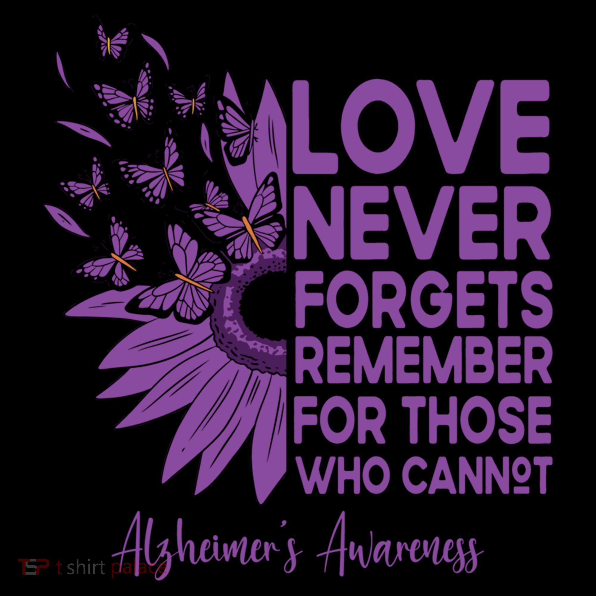 AlzheimerS Awareness Fighters Love Never Forgets Gift Women's Hoodie