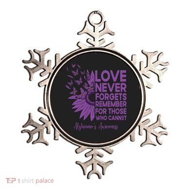 AlzheimerS Awareness Fighters Love Never Forgets Gift Ornament