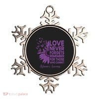 AlzheimerS Awareness Fighters Love Never Forgets Gift Ornament thumb 0