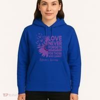 AlzheimerS Awareness Fighters Love Never Forgets Gift Hoodie thumb 5