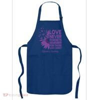 AlzheimerS Awareness Fighters Love Never Forgets Gift Apron thumb 0