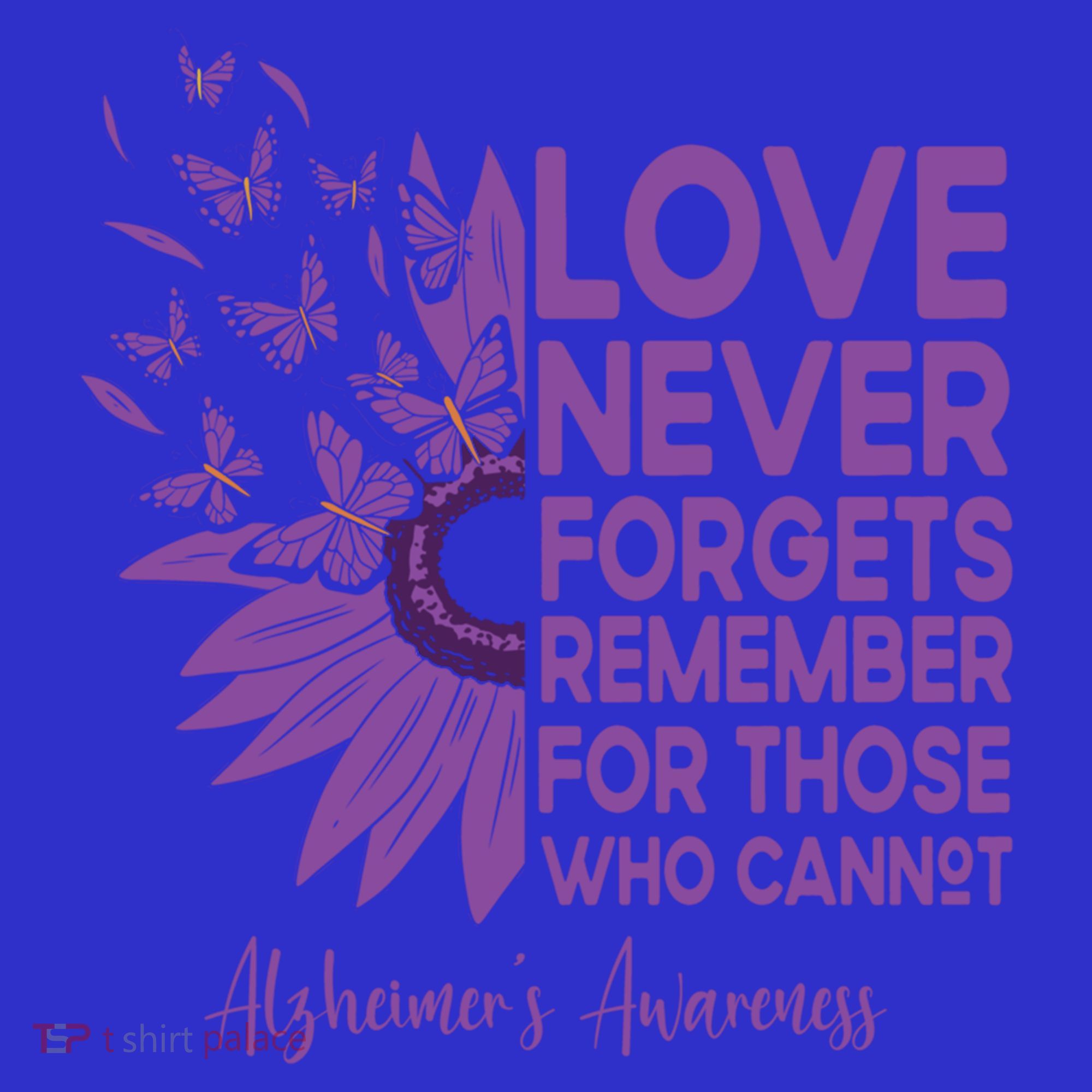 AlzheimerS Awareness Fighters Love Never Forgets Gift Mousepad