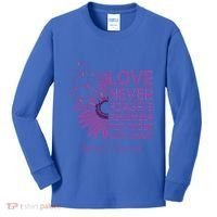 AlzheimerS Awareness Fighters Love Never Forgets Gift Kids Long Sleeve Shirt thumb 0